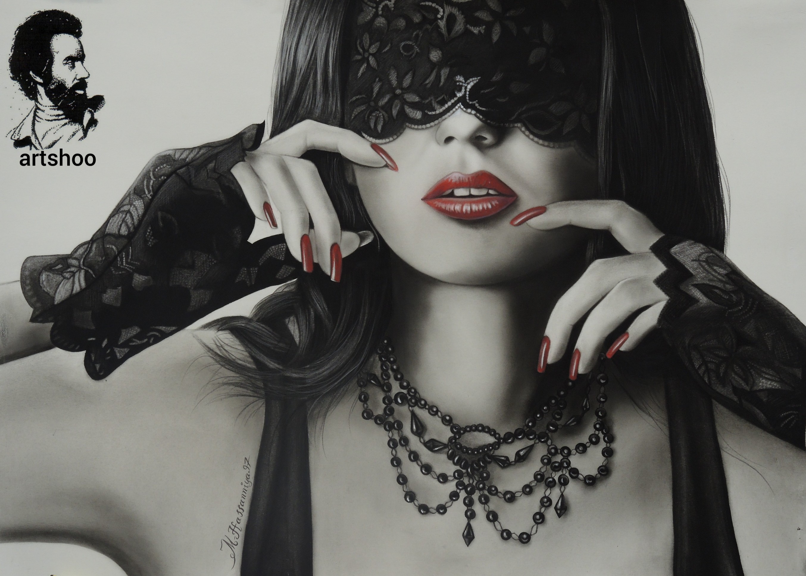 نقاشی سیاه قلم